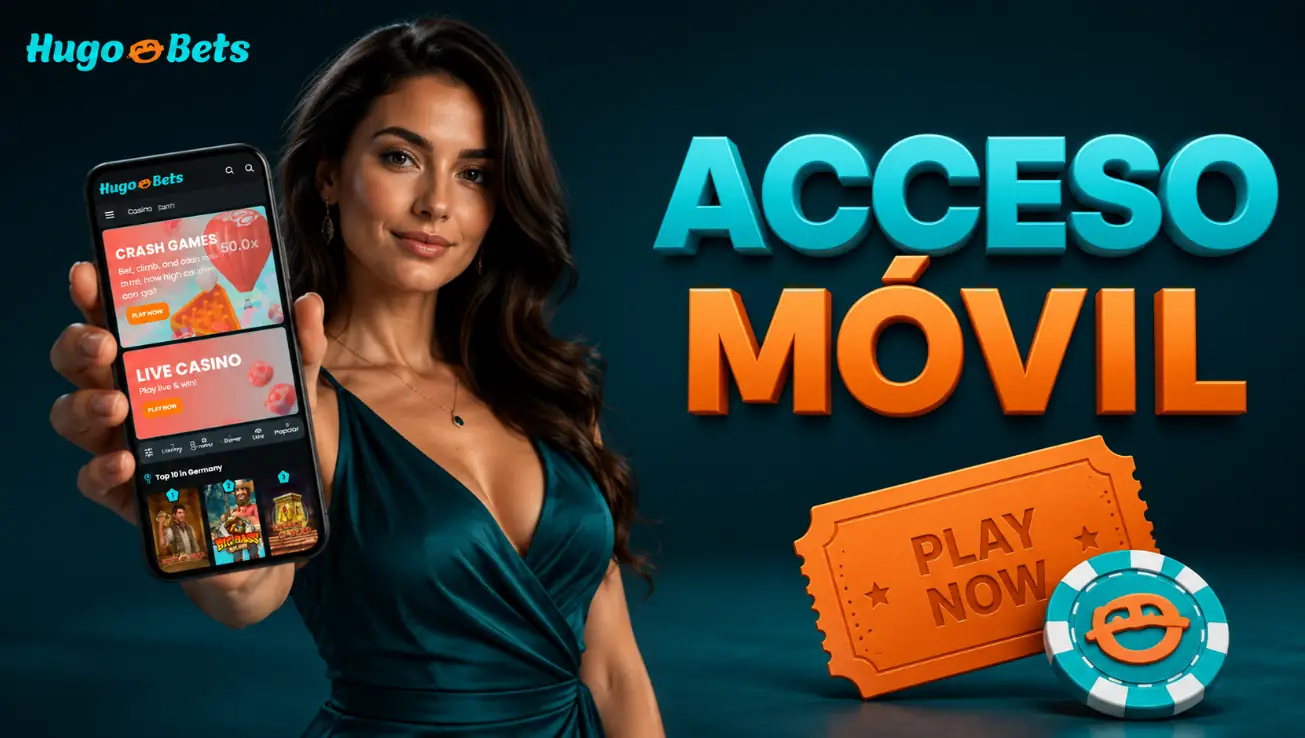 Acceso Móvil de Hugobet desde el Navegador